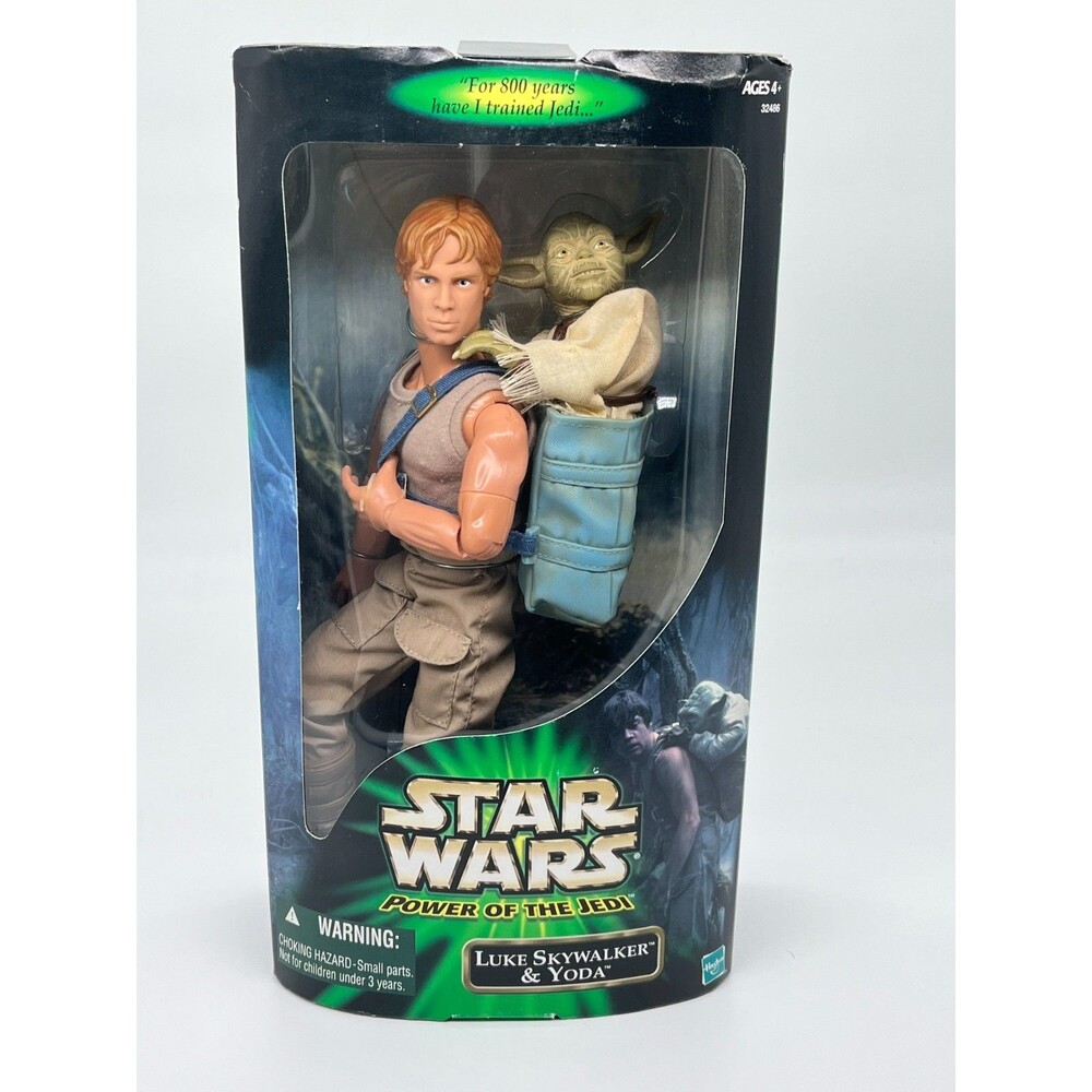 Hasbro Luke Skywalker Yoda Action Figure Star Wars Power Of The Jedi New NIB